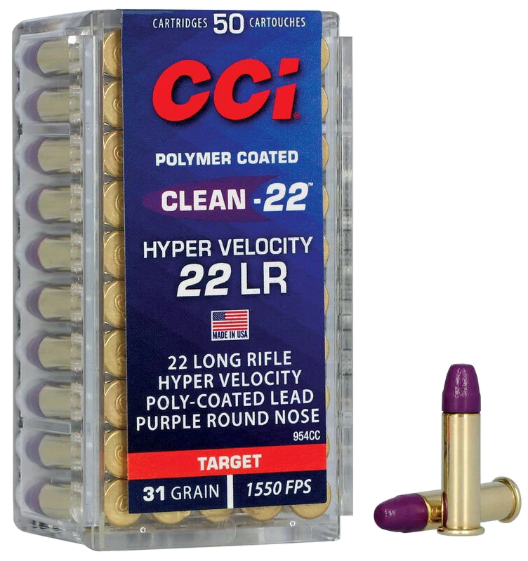 CCI Clean-22 Hyper Velocity .22 LR 31 gr LN