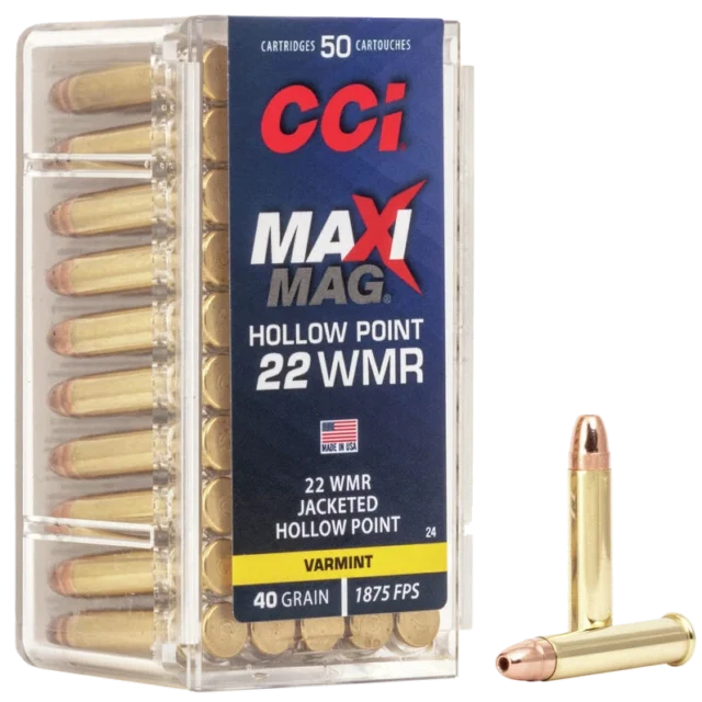 CCI Maxi-Mag .22 WMR 40 gr JHP