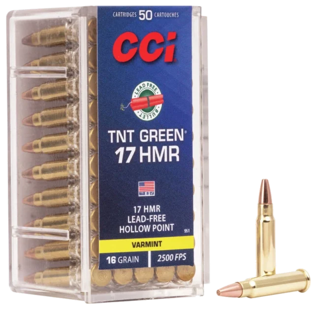 CCI TNT Green 17 HMR 16 gr JHP