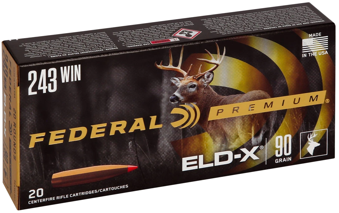 Federal Hornady ELD-X .243 Winchester 90 gr