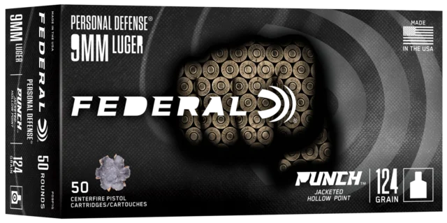 Federal Personal Defense Punch 9x19 mm Parabellum 124 gr JHP