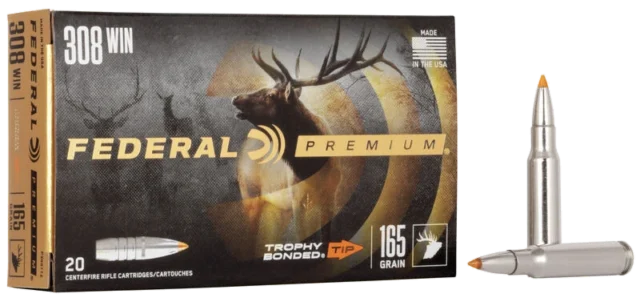 Federal Trophy Bonded Tip .308 Winchester 165 gr