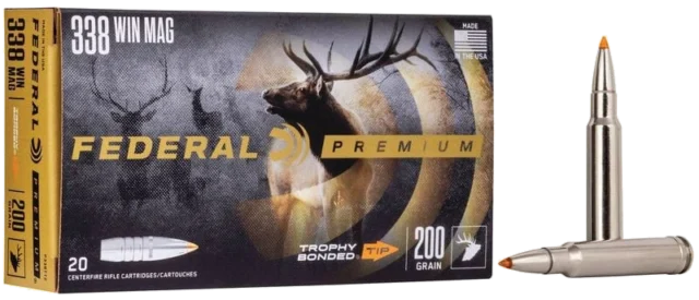 Federal Trophy Bonded Tip .338 Win Mag 200 gr