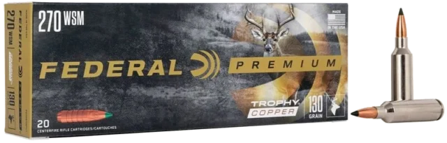 Federal Trophy Copper .270 WSM 130 gr
