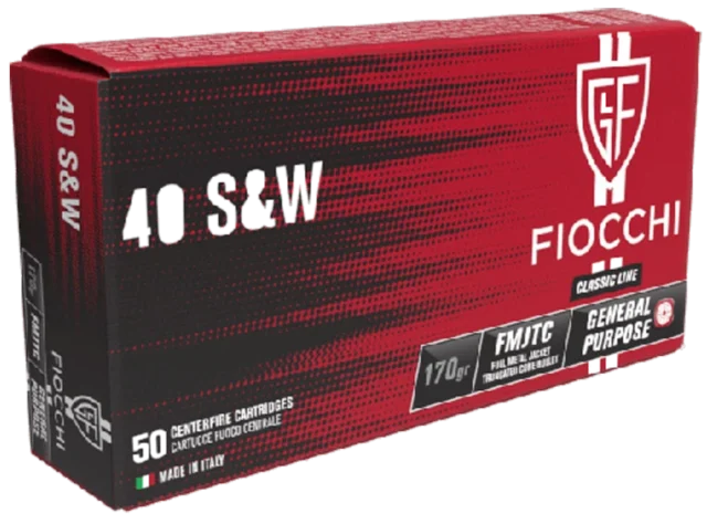 Fiocchi Classic .40 S&W 170 gr FMJTC