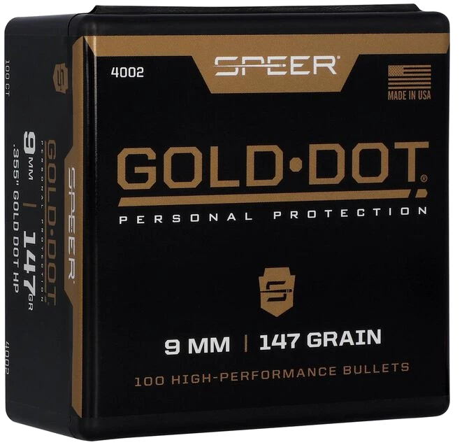 Puntas de bala Speer Gold Dot HP - .355" - 147 grains