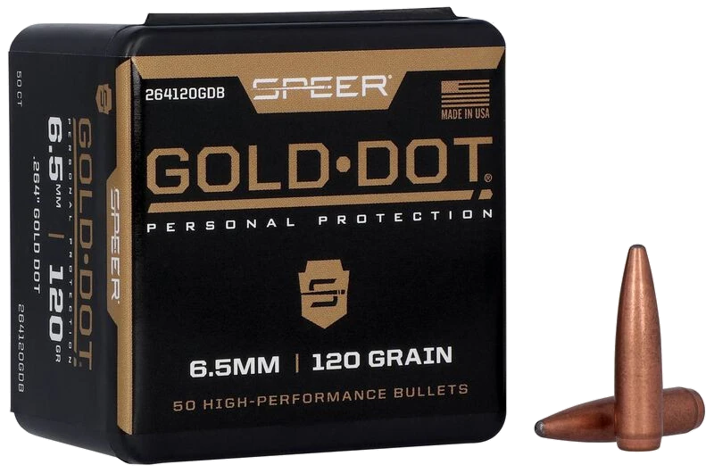 Puntas de bala Speer Gold Dot SP - .264" - 120 grains