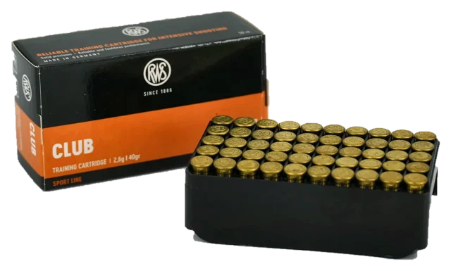 RWS Club .22 LR 40 gr – caja 50
