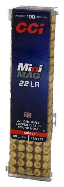 CCI Mini-Mag .22 LR 40 gr CPRN – caja 100