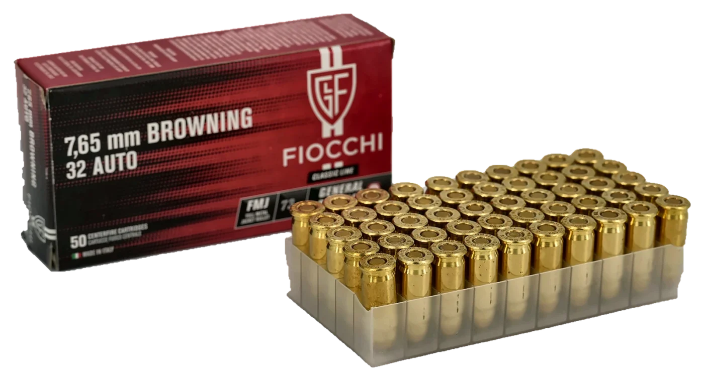 Fiocchi 7,65 mm Browning (.32 Auto) FMJ 73 gr – caja 50